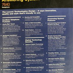 Cordless Digital Answering System 