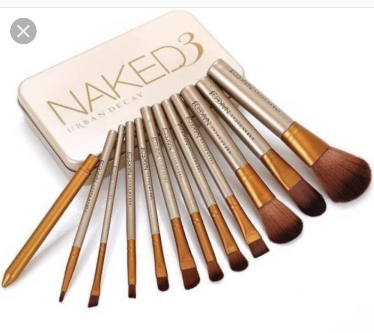 Naked 3 Urban Decay 12 Full Size Makeup Brush Set NEW
