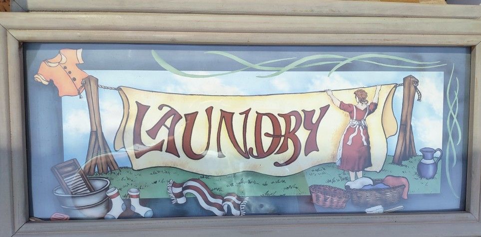  Laundry Room Signs Set Of 3 Wood Signs READ DESCRIPTION 