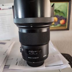 Sigma 50mm 1:1.4 DG Art Lens For Nikon