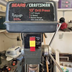 Craftsman 13 Inch Drill Press 5 Speed 2/3 HP