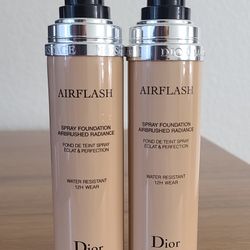 2 Unused Dior Backstage Airflash Foundation In 2W/201