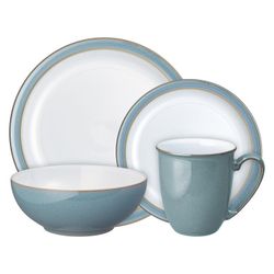 Azure Rimmed 16 Piece Dinnerware Set