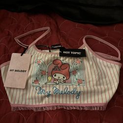 My Melody Stripe Bralette Hot Topic Sanrio Kawaii Lolita Pastel Goth