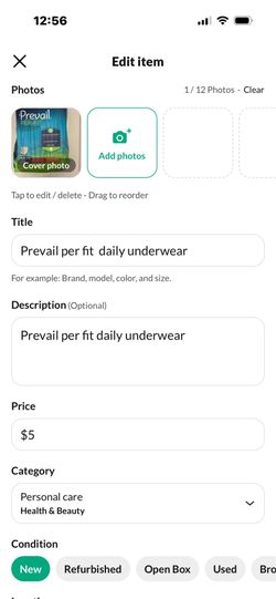 Prevail pre fit