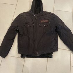 Harley Davidson Road Warrior Canvas Jacket Hoodie Combo Men’s XL