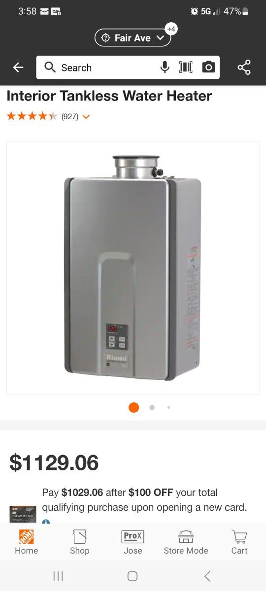 Brand New Water Heater