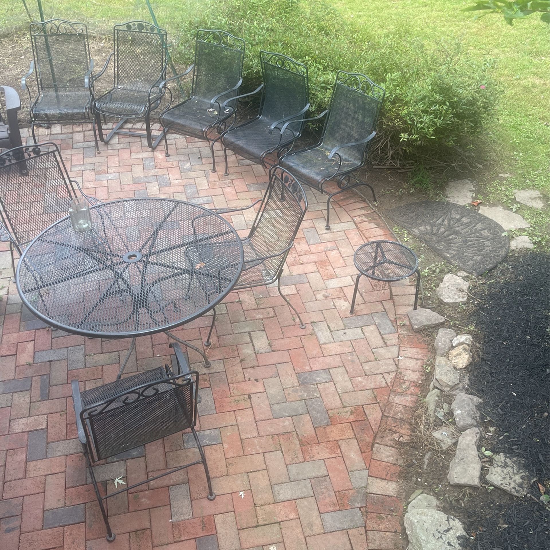 Wrought Iron Table And Chairs