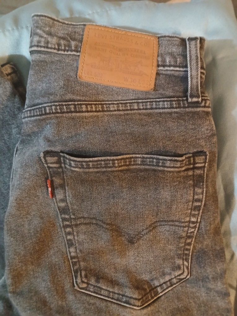 Levi Strauss & Co W30 L32 Grey Wash Denim Jeans