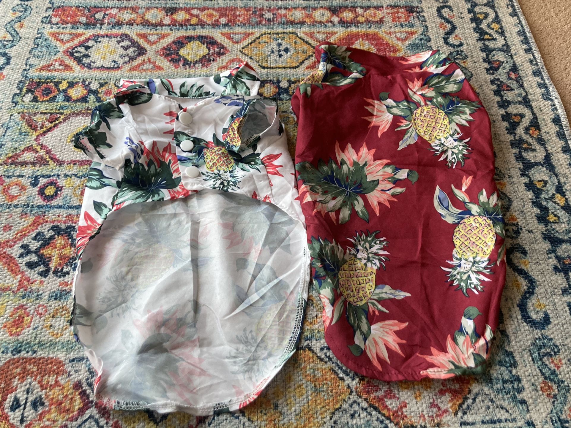 Dogs Hawaiian Shirts size L But Fits Like A M