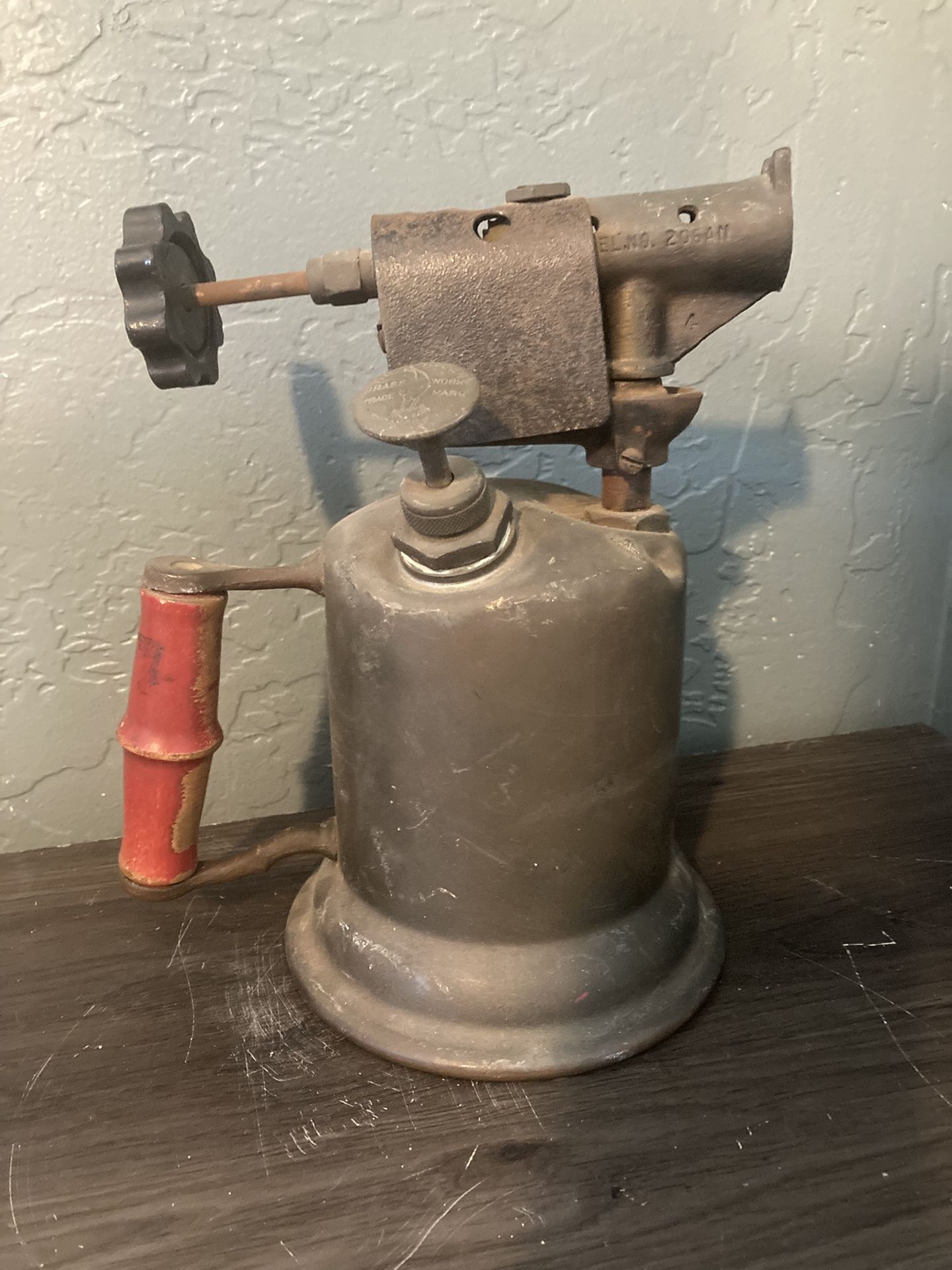 Vintage “TURNER BRASS WORKS” Blow Torch. Pre Owned. Lots Of Patina. Made In U.S.