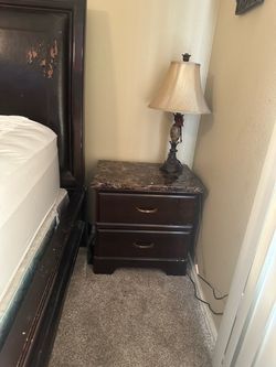 California King Size Bedframe 2 matching night stands