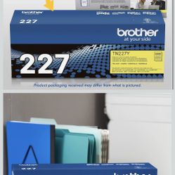 Brother Genuine TN227Y, High Yield Toner Cartridge, Replacement Yellow Toner, Page Yield Up to 2,300 Pages, TN227, Amazon Dash Replenishment Cartridge