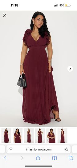 Burgundy Dress
