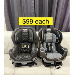 Graco EXTEND 2FIT car seat, double facing, recliner, convertible, all ages $99 each