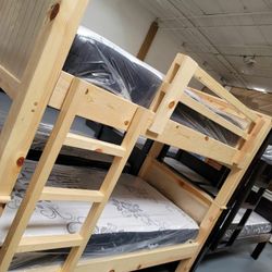 Bunk Bed Pinewood New Full Over Full $950