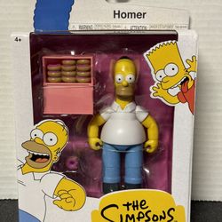 Jakks Pacific The Simpsons Homer Simpson 5” Action Figure NEW