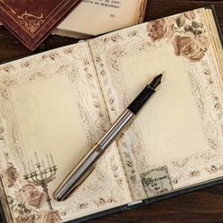 Tiny Vintage 192 Sheets Floral Notebook / Mini Journal – Small Cute Notebook – Brand New