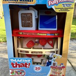 NEW IN BOX : IMAGINE that! Farmers Market Playset, 20 piece