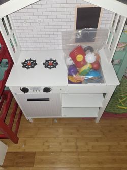 24x36x14 play kitchen  and accessories