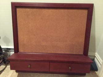 Big wood bulletin board
