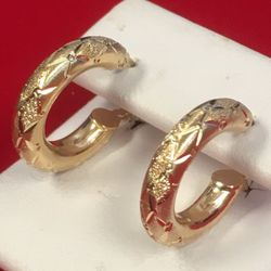 Gold earrings