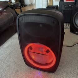 Ion Audio Total PA Glow Max - Bluetooth Speaker 500 Watts PA System w/ Microphone and LED Lights