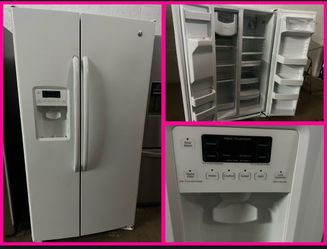 White side by side Refrigerator