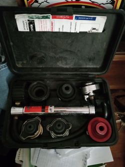 Snap on cooling system tester
