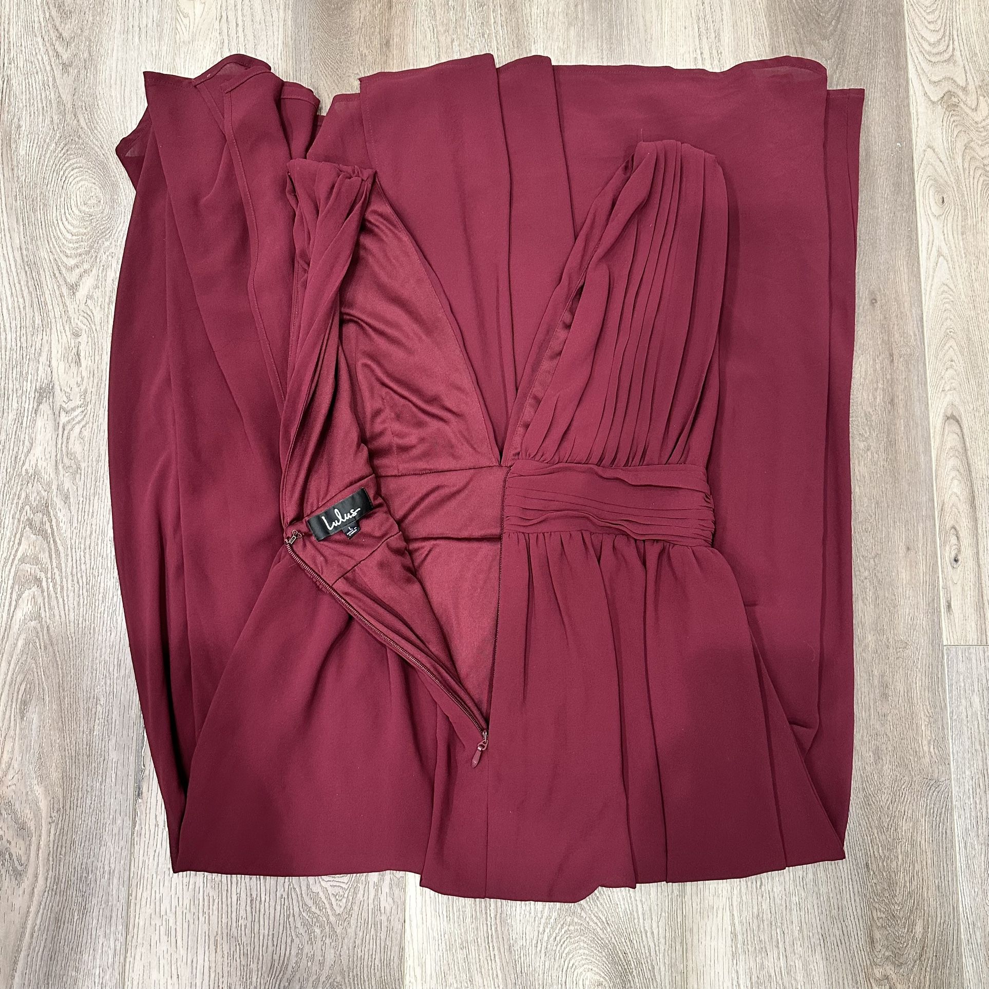 Lulus Burgundy Heavenly Hues Maxi Dress