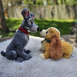 Disney Store Authentic Lady & The Tramp Plush