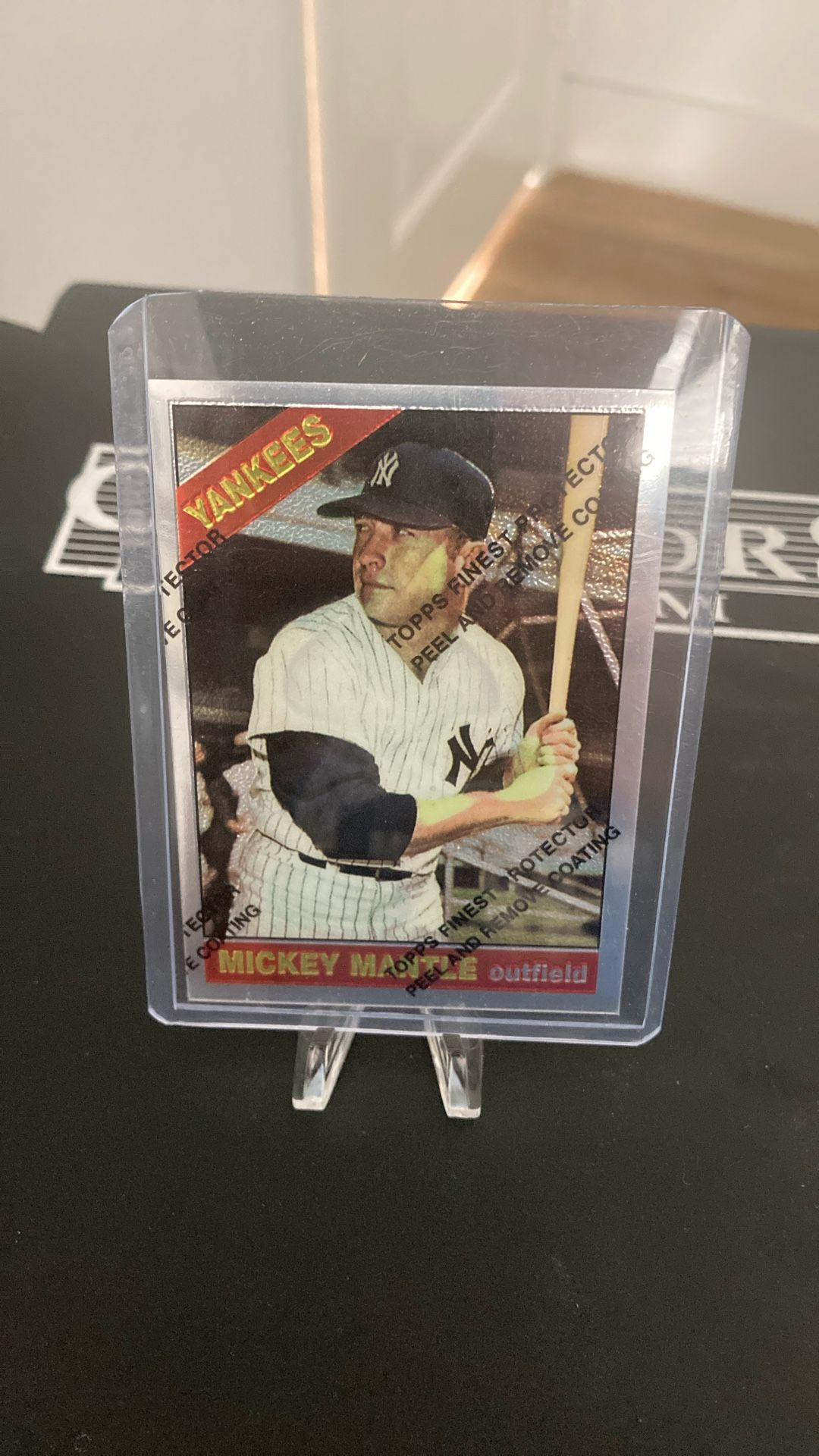 Mickey Mantle Baseball Card - Reprint Refractor