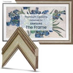 Deco TV Frames - Champagne (Formerly Warm Silver) Smart Frame Compatible ONLY with Samsung The Frame TV (55", Fits 2021-2023 Frame TV)
