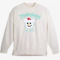 DisneyParks Mickey Mouse Snowman Pullover Sweatshirt Disneyland XL New With Tag 
