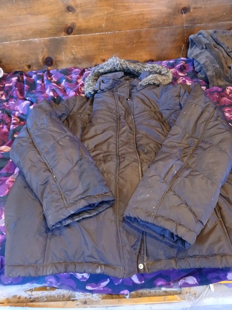 Brown Hooded Jacket