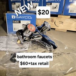New Bathroom Faucets $60+tax Retail Each . My price only $20 each 