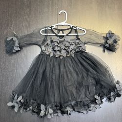 Little Girl, Dress, Size 3 Tea, Dress, Black Dress, Flower, Girl, Dress, Wedding Dress