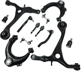 12Pc Front Upper Lower Control Arm for 2003-2007 for Honda Accord 2.4L
2004-2008 for Acura TSX Suspension Kit /w Ball Joint Assembly Sway Bar End Link