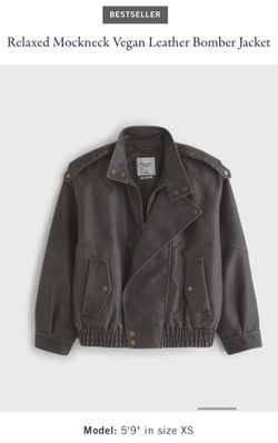 Abercrombie Vegan Leather Jacket