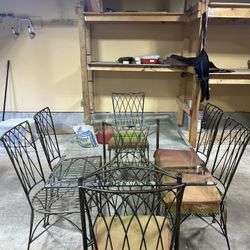 “Black Friday” Rectangular Dining Glass Table With 6 chairs