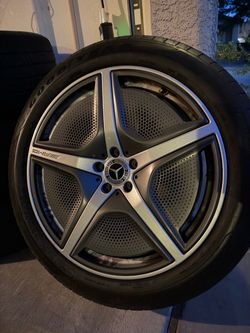 21” MERCEDES EQS OEM AMG WHEELS & GOODYEAR TIRES FULL SET OF 4