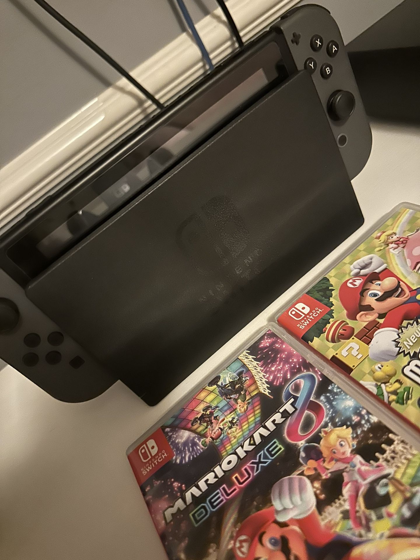 Nintendo Switch With Controller And Games