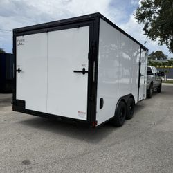 8 1/2 X 16 Tráiler Enclosed Titanium Cargo