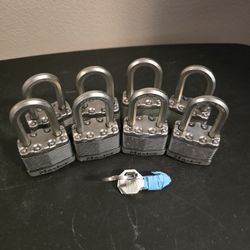 Matching Padlock Set of 8