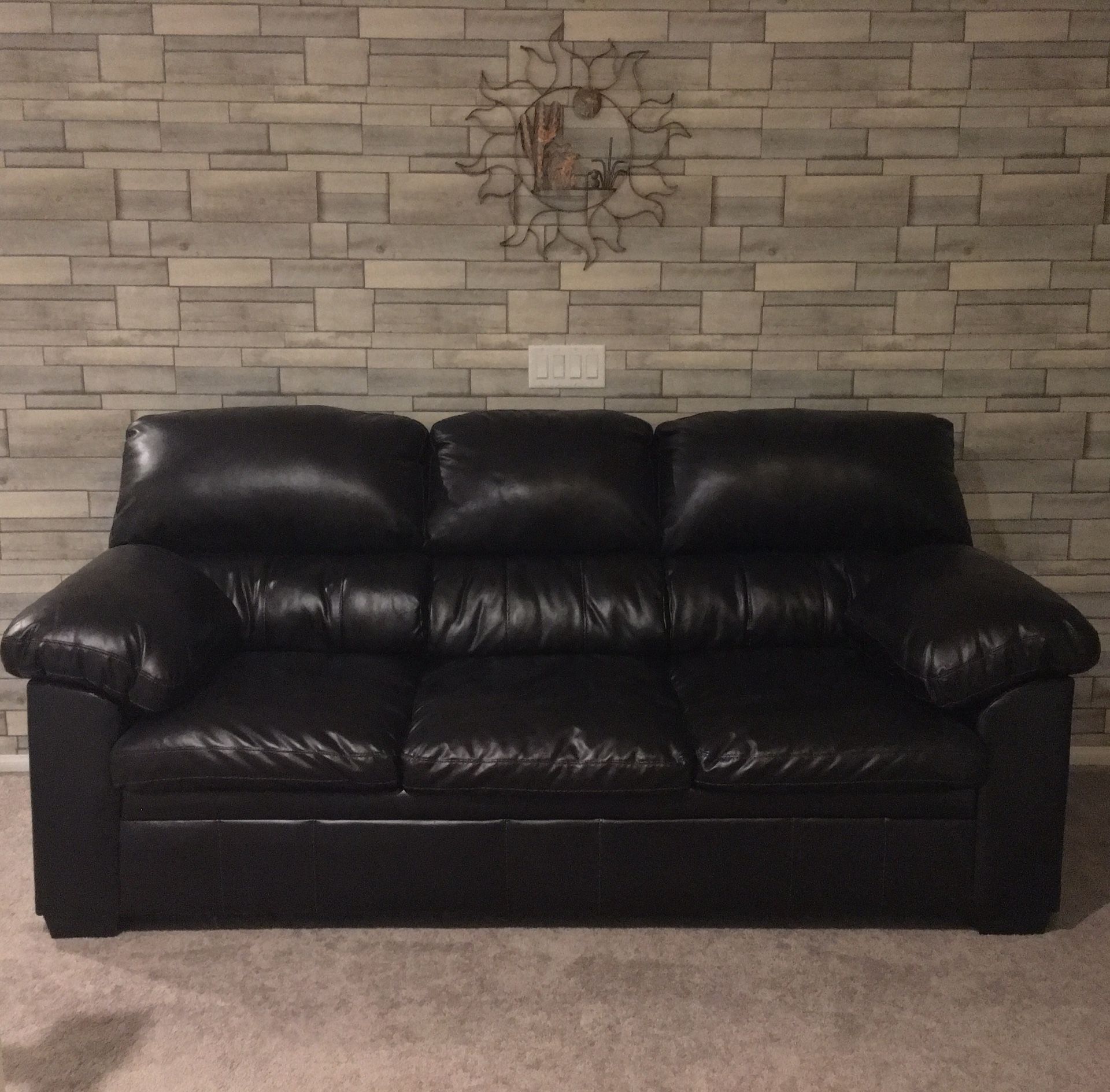 Simmons Crosstown Brown Sofa (3 available)