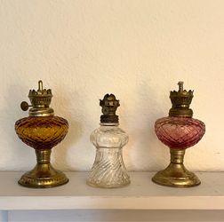 Vintage Small Oil Lamps