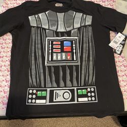 Dark Vader T Shirt With Cape