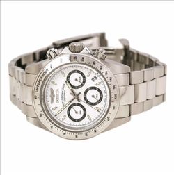 Invicta Men's Watch Speedway Chronograph White and Black Dial 9211 39.5MM