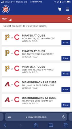 Chicago cubs Vs Pittsburgh Pirates