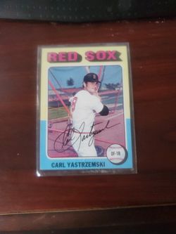1975 TOPPS CARL YASTRZEMSKI HOF